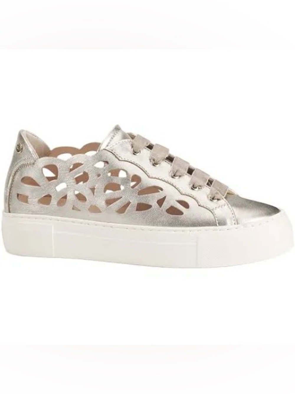 AGL Mandi NWOT Cutout Metallic Platform Sneakers Sz 41, 11 US